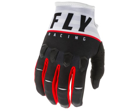 Fly Racing Kinetic K120 Gloves (Black/White/Red)