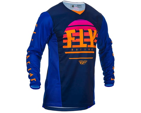 Fly Racing Youth Kinetic K220 Jersey (Midnight/Blue/Orange) (YL)