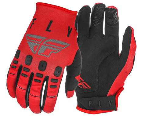 Fly Racing Kinetic K220 Gloves (Red/Grey/Black)
