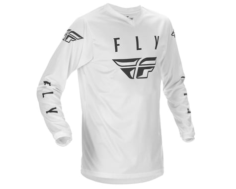 Fly Racing Universal Jersey (White/Black) (Youth XL)