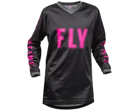 Fly Racing Youth F-16 Jersey (Black/Pink) (Youth M)
