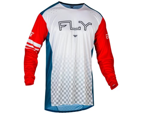 Fly Racing Youth Rayce Long Sleeve Jersey (Red/White/Blue) (Youth S)