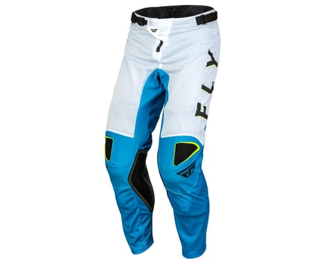 Fly Racing Kinetic Mesh Kore Pants (Blue/White/Hi-Vis Yellow) (32)