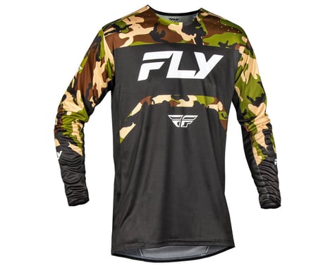 Fly Racing Rayce Long Sleeve Jersey (Black/Camo) (2XL)