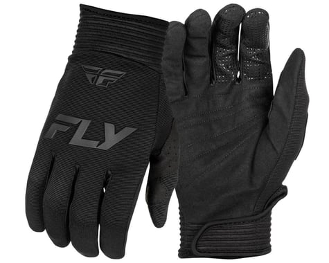 Fly Racing Youth F-16 Long Finger Gloves (Black) (Youth S)