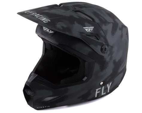 Fly Racing Kinetic S.E. Tactic Helmet (Matte Grey Camo) (Youth M)