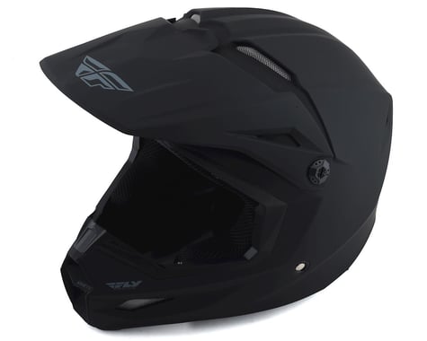 Fly Racing Kinetic Solid Youth Helmet (Matte Black) (Youth M)