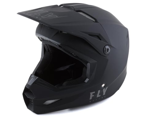 Fly Racing Kinetic Solid Helmet (Matte Black) (S)