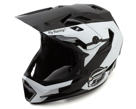 Fly Racing Youth Rayce Helmet (Black/White/Grey) (Youth L)