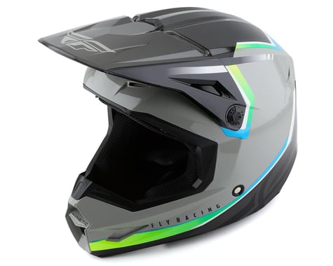 Fly Racing Kinetic Vision Full Face Helmet (Grey/Black) (S)