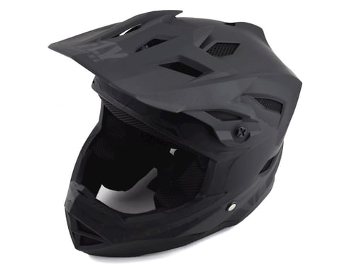 Fly Racing Youth Default Full Face Mountain Bike Helmet (Matte Black/Grey)
