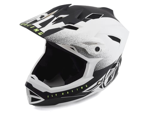 Fly Racing Default Full Face Mountain Bike Helmet (Matte White/Black)