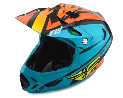 Fly Racing Werx Rival MIPS Helmet (Teal/Orange/Black)
