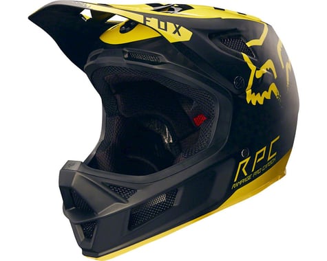 Fox Racing Racing Rampage Pro Carbon Full Face Helmet (Moth Black/Yellow)