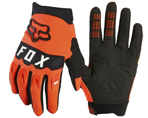 Fox Racing Dirtpaw Youth Long Finger Gloves (Fluorescent Orange) (Youth L)