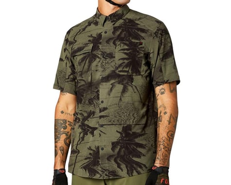 Fox Racing Flexair Woven Short Sleeve Shirt (Olive)