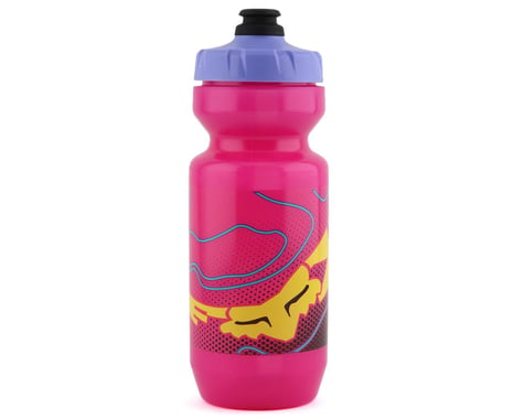 Fox Racing Purist Water Bottle w/ MoFlo Cap (Lunar Pink) (22oz)
