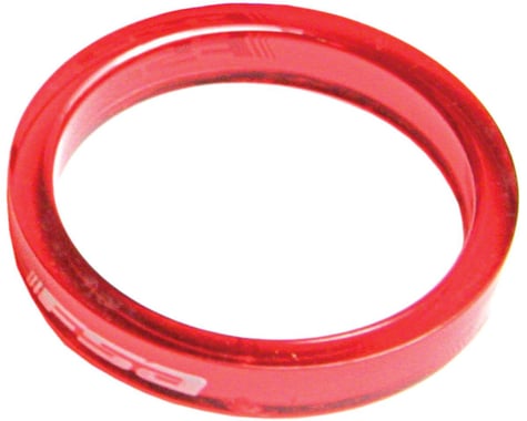 FSA PolyCarbonate Headset Spacers (Red) (1-1/8") (10) (5mm)