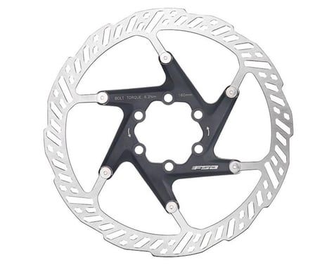 FSA K-Force 2 Piece Disc Brake Rotor (Black) (6-Bolt) (1) (180mm)