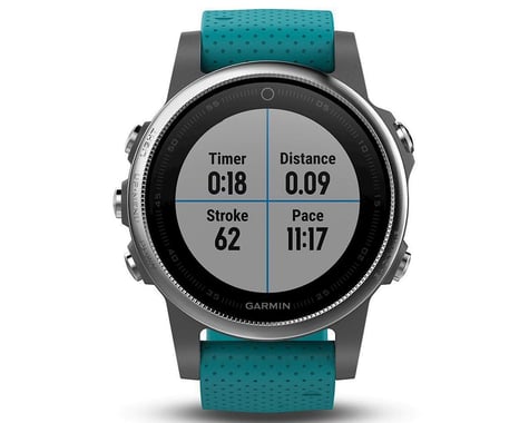 Garmin Fenix 5S GPS Multisport Watch (Gray/Turquoise)