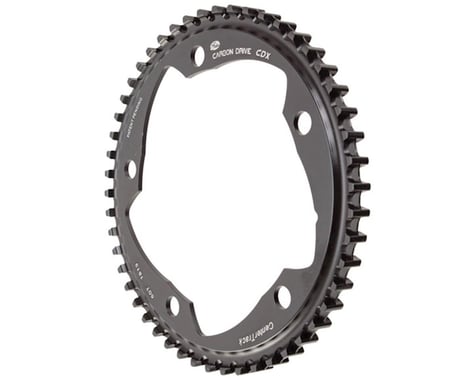 Gates Carbon Drive CDX CenterTrack Front Sprockets (Black) (130mm BCD) (Single) (Standard) (50T)