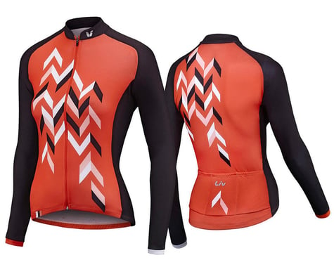Liv Accelerate Women's Long Sleeve Thermal Jersey (Coral/Charcoal)