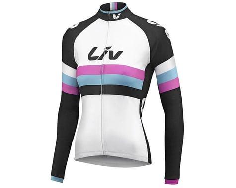 Liv Race Day Women's Long Sleeve Jersey (White/Black)