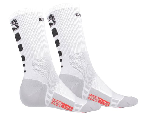 Giordana Men's FR-C Tall Cuff Socks (White/Black) (L)