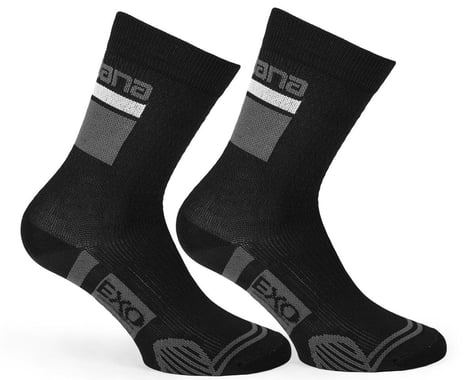 Giordana EXO Tall Cuff Compression Sock (Black) (L)
