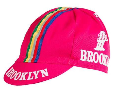 Giordana Brooklyn Cycling Cap w/ Stripes (Pink) (One Size Fits Most)