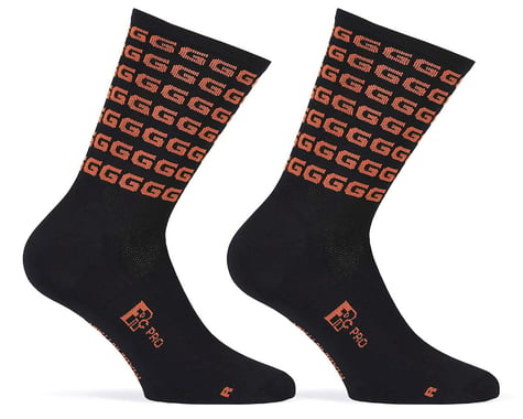 Giordana FR-C Tall "G" Socks (Black/Rust) (M)