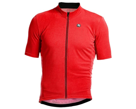 Giordana Fusion Short Sleeve Jersey (Watermelon Red/Black) (L)