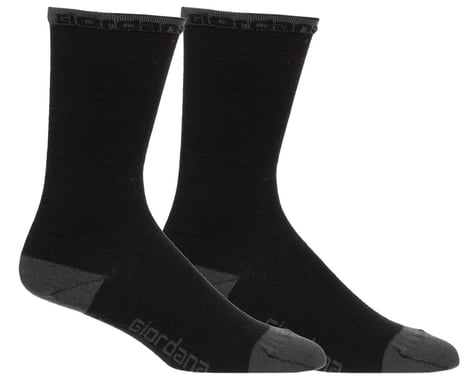 Giordana Merino Wool Socks (Black) (5" Cuff) (M)