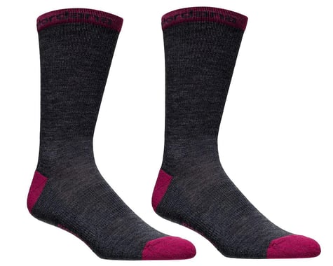 Giordana Merino Wool Socks (Grey/Pink) (5" Cuff) (M)