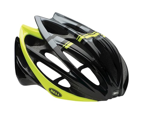 Giro Bell Gage Road Helmet (Black/Hi Vis Yellow Draft)