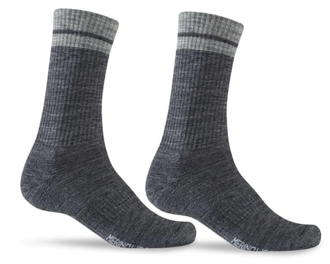 Giro Winter Merino Wool Socks (Charcoal/Grey) (L)