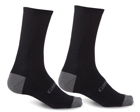 Giro HRc+ Merino Wool Socks (Black/Charcoal) (XL)