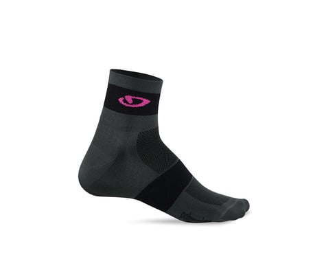 Giro Comp Racer Socks (Charcoal/Bright Pink)