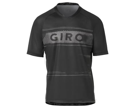 Giro Men's Roust Short Sleeve Jersey (Black/Charcoal Hypnotic) (M)