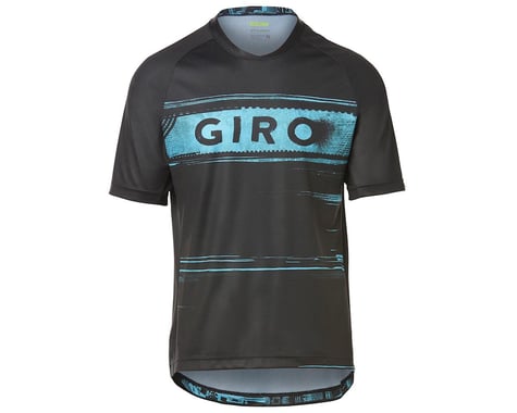 Giro Men's Roust Short Sleeve Jersey (Black/Iceberg Hypnotic) (S)