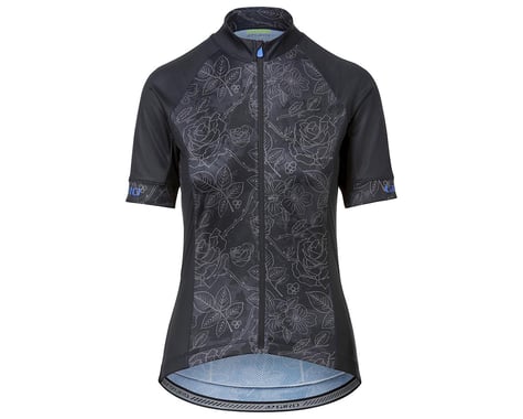 Giro Women's Chrono Sport Short Sleeve Jersey (Black Floral) (L)