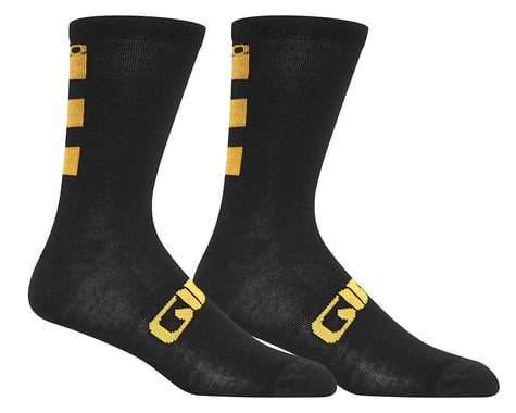 Giro Seasonal Merino Wool Socks (Glaze Yellow/Black)