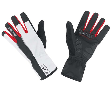 Gore Wear Power Windstopper Gloves (Black/White ) (S)