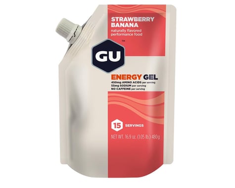 GU Energy Gel (Strawberry Banana) (1 | 16.9oz Packet)