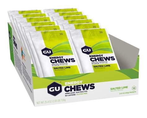 GU Energy Chews (Salted Lime) (12 | 2.12oz Pouches)