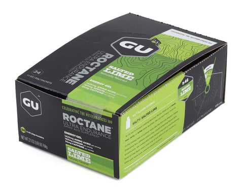 GU Roctane Energy Gel (Salted Lime) (24 | 1.1oz Packets)
