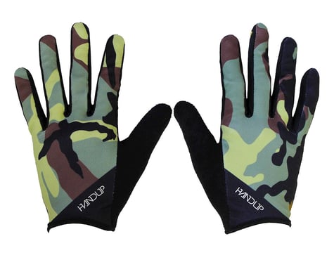Handup Wide Open Gloves (Trad Camo - Olive/Green/Tan)