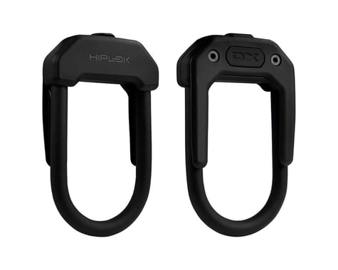 Hiplok DX Wearable Hardened Steel Shackle U-Lock (Black) (14mm)