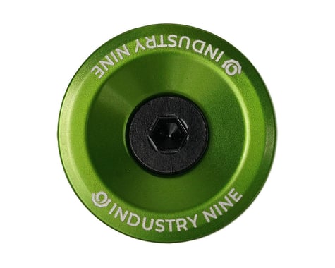 Industry Nine Ultra Light Aluminum Top Cap (Lime) (1-1/8")