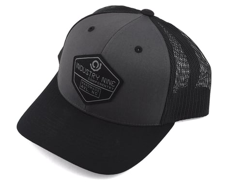 Industry Nine Mesh Back Twill Front Trucker Hat (Charcoal/Black)